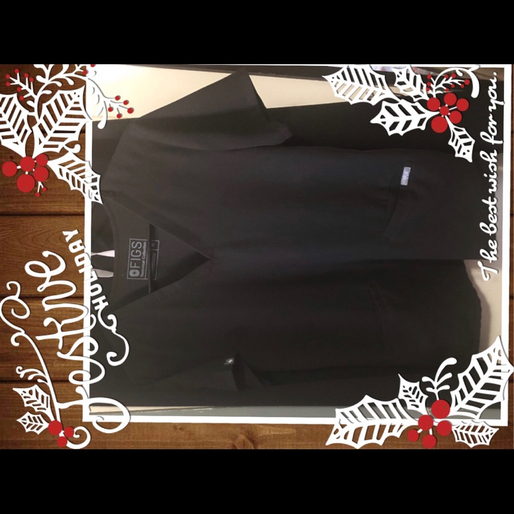 Figs Scrub Set (Black) in good condition. - Picture 2 of 3